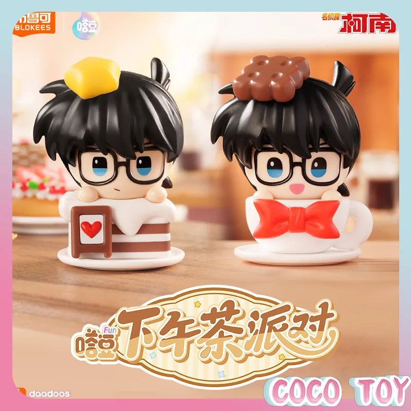 

Official Blokees Detective Conan Tadou Afternoon Tea Party FUN Series Blind Box Figure new Cute Anime Desktop Decoration ToyGift
