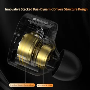 KZ Castor 2DDダイナミクスHifiイヤホンハイエンド調整可能なゲームスポーツヘッドセットモニターヘッドフォンイヤホンEDX Pro ZSNPro ZVX 10耳モニタープロフェッショナルで最高の販売-3