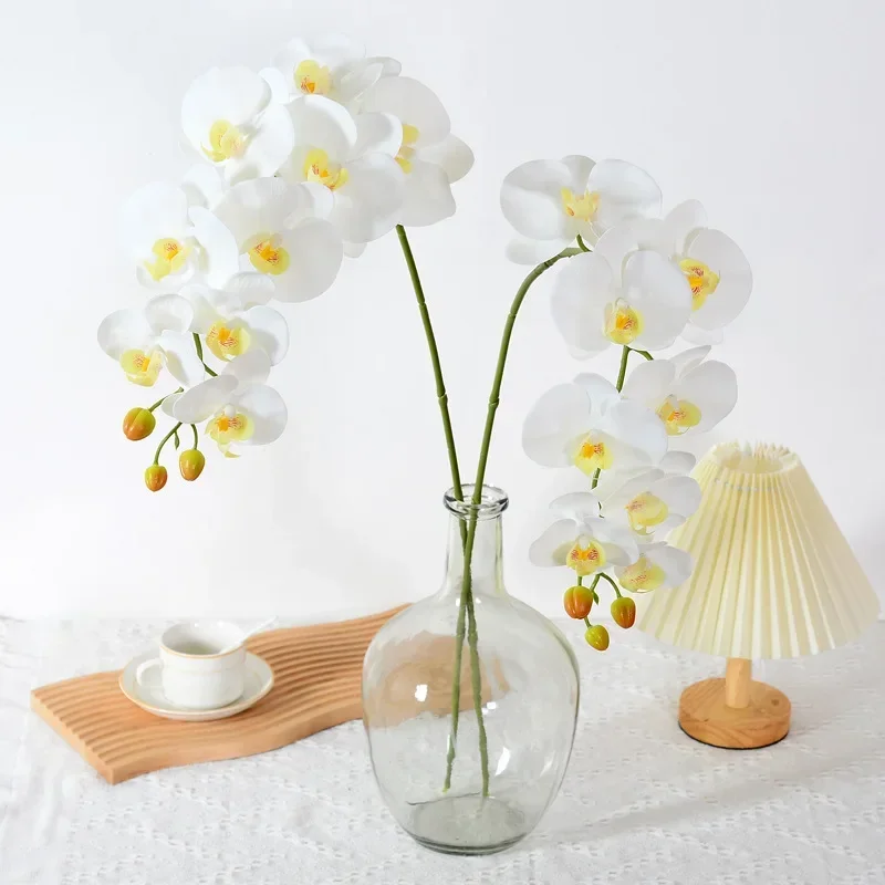 5Pcs Faux Latex Phalaenopsis Real Touch Orchid Flowers Luxury Home Decor Butterfly Orchid Party Wedding Table Flower Arrangement