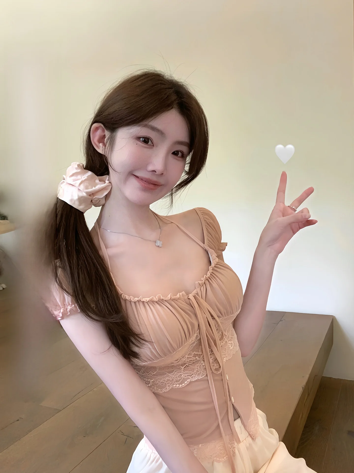 

Женская кружевная футболка White Water Bubble Sve, облегающая летняя футболка Vaion Aosphere Pure Desire, розовый топ, женская мода