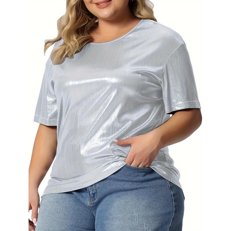 Damskie letnie topy duże koszulki Sexy Vintage t-shirty z krótkim rękawem luźne casualowe koszulki Boho w dużych rozmiarach