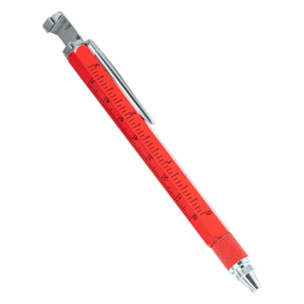 

Металлическая многофункциональная ручка 7-в-1 с открывалкой для бутылок, отвертка, линейка, уличный инструмент, ручка, деревообрабатывающая ручка, строительные инструменты