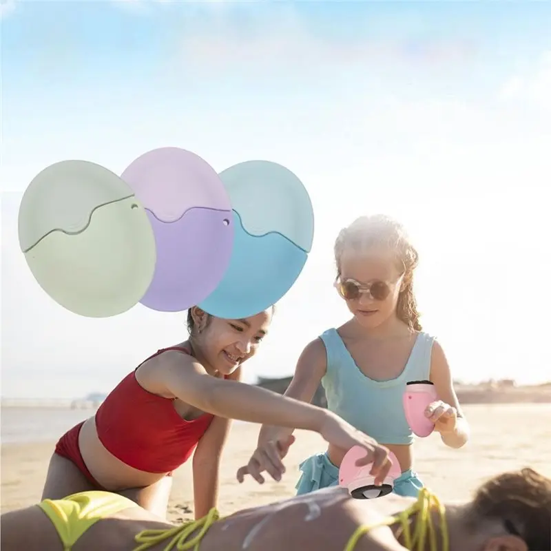 Premium Material Sunscreen Cream Bottle Refillable Sunscreen Suncream Roller Applicator Sunscreen Lotion Isolation Oval For Trav