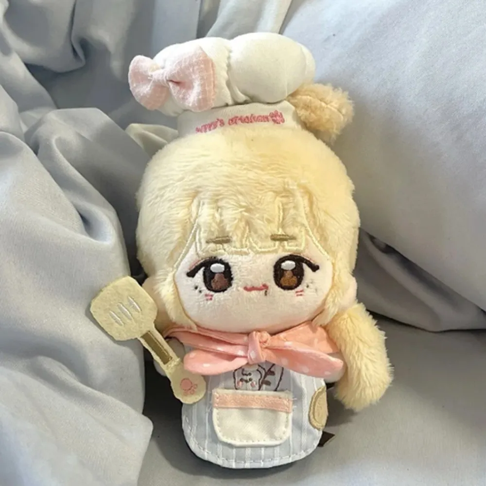 Chef-kok hoed 10 cm katoenen poppenkleertjes aankleden mooie poppenkleertjes outfit schort set grappige poppenkleertjes set popaccessoires