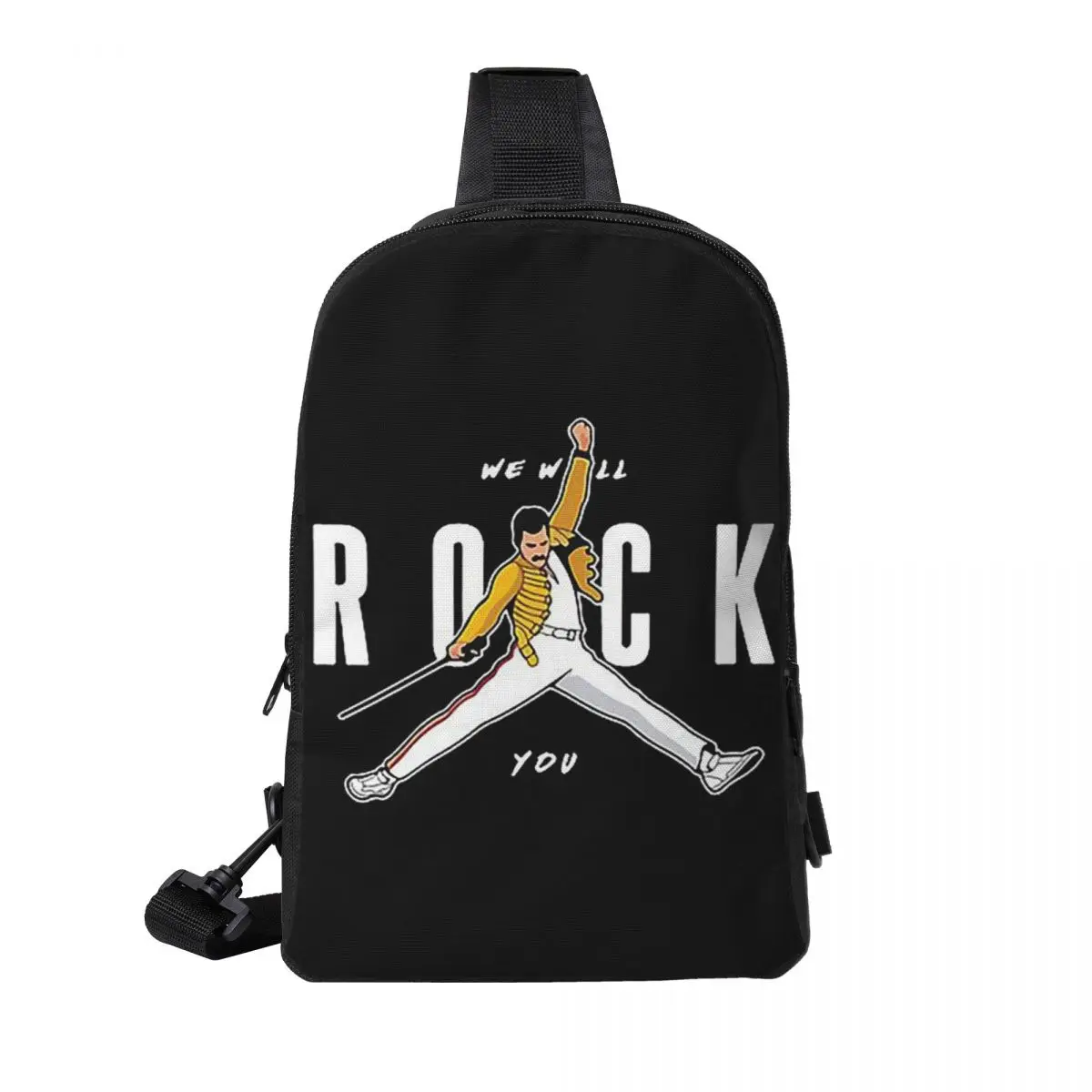 

We Will Rock You Freddie Mercury нагрудная сумка мужской рюкзак через плечо на слинге нагрудная сумка дорожный походный рюкзак сумка на плечо