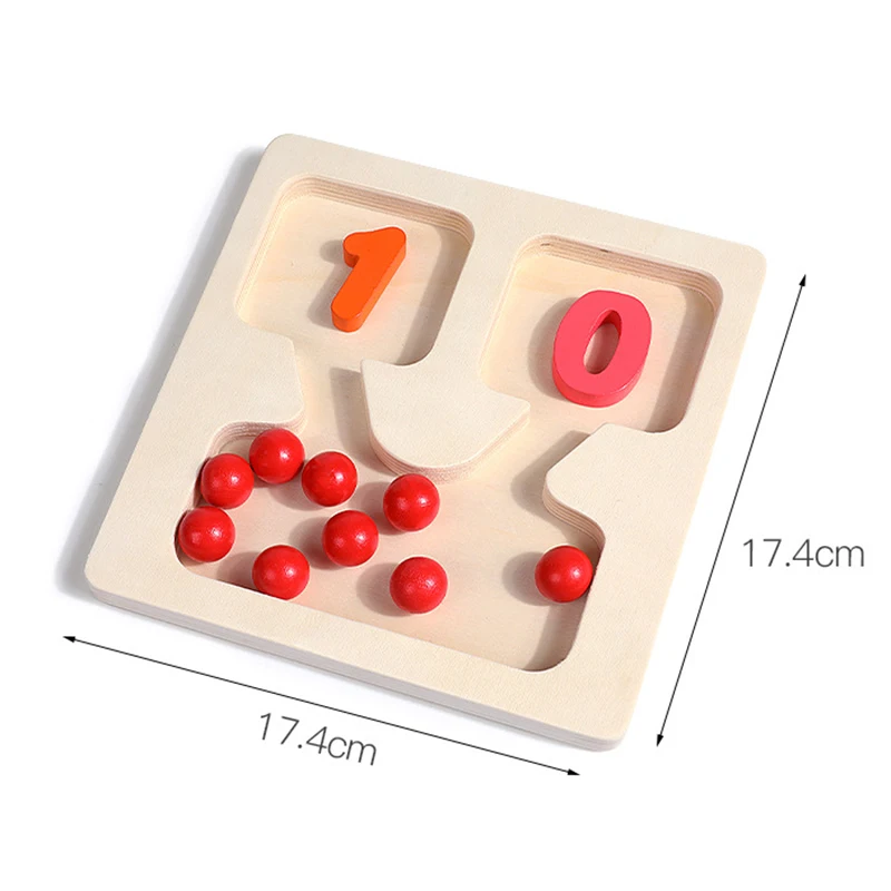 Zyluniy Ábaco Montessori De Madera Para Niños De 3 A 6 Años – Juguete Educativo De Conteo Y Matemáticas, Aprende Números Y Operaciones Con Actividades Multisensoriales, Regalo Ideal Para Niñas Y Niños