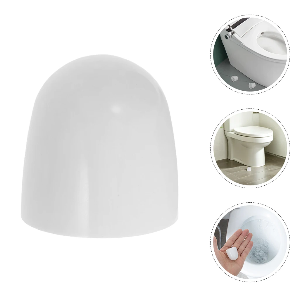 

8 pcs Decorative Abs Bolt Caps Covers Floor Screw Concealment Easy Installation Bathroom Decoration White Round Universal Toilet