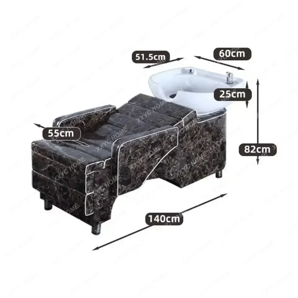 

Headspa Bed Beauty Salon Chair Makeup Professional Hair Stylist Washbasin Therapy Commercial Water Circulation Basin Hairstyle
