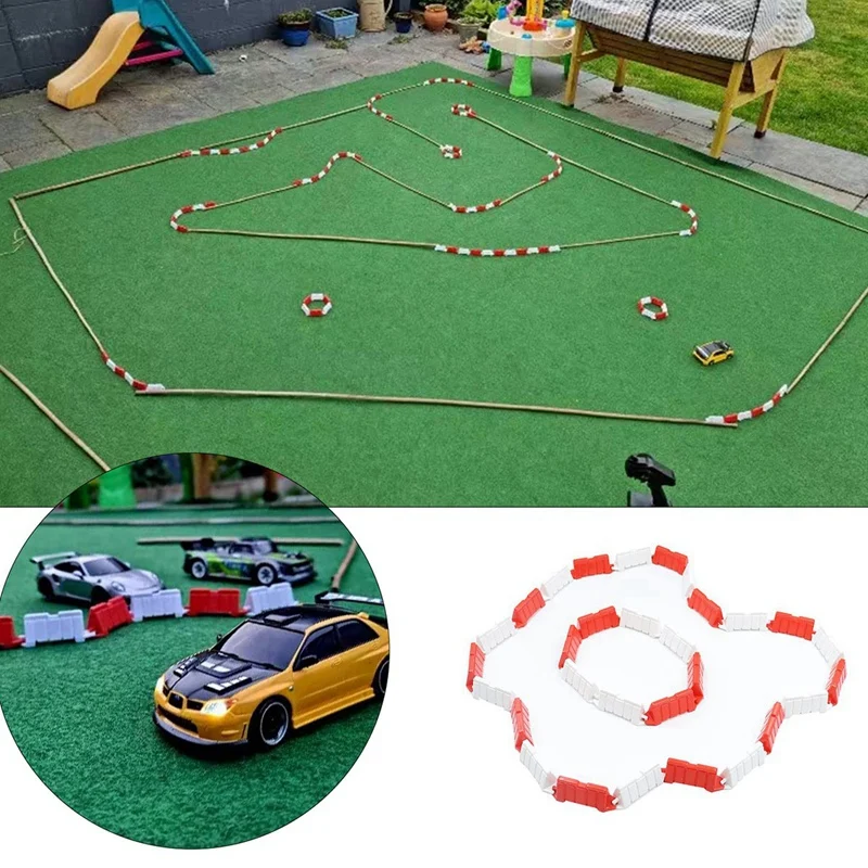 50PCS Road Barrier DIY RC Car Racing Track Design Runway Drifting Race Track Field Fence