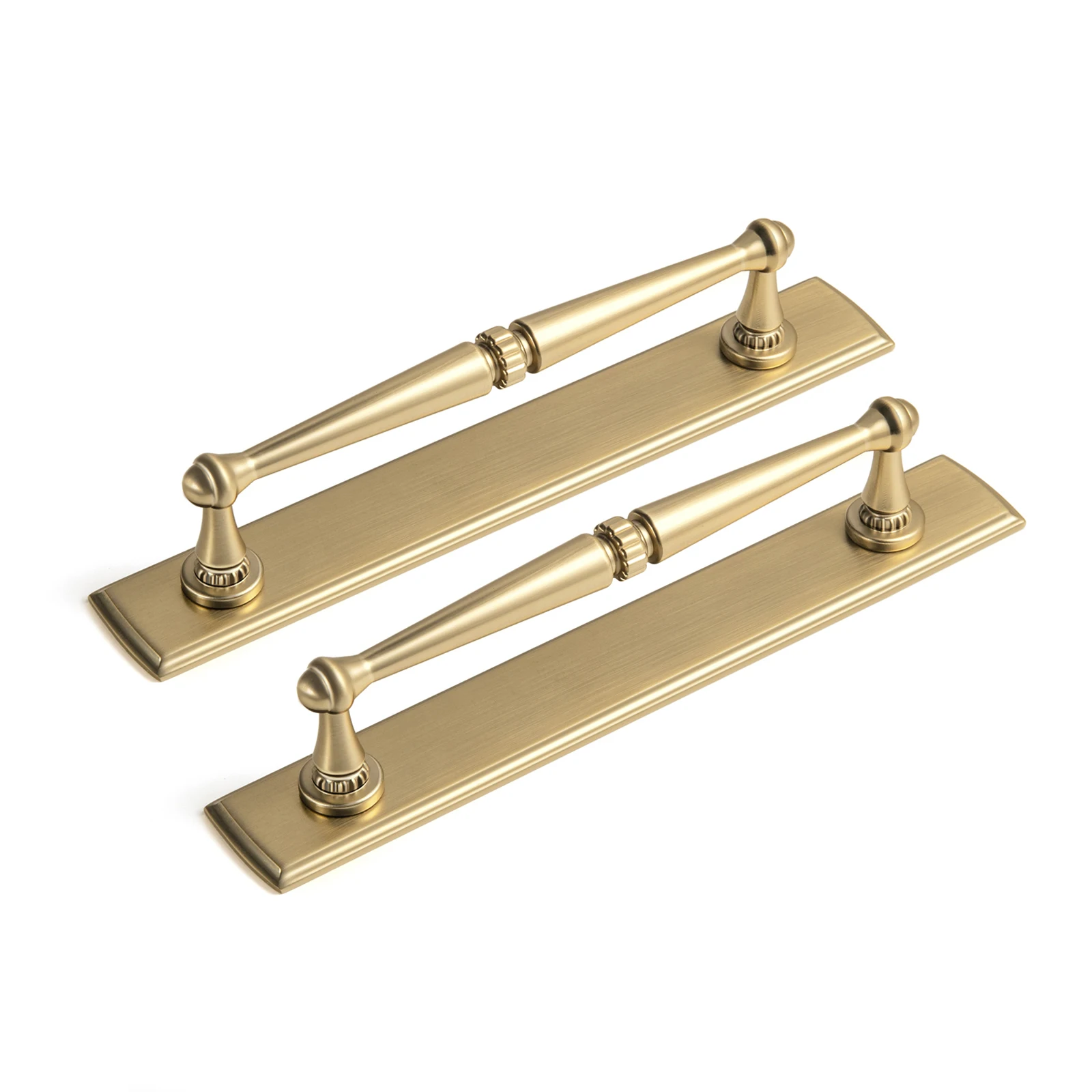 Goo-Ki มือจับตู้ทองเหลืองโบราณ - Furniture Hardware With Backplate บทวิจารณ์และราคา