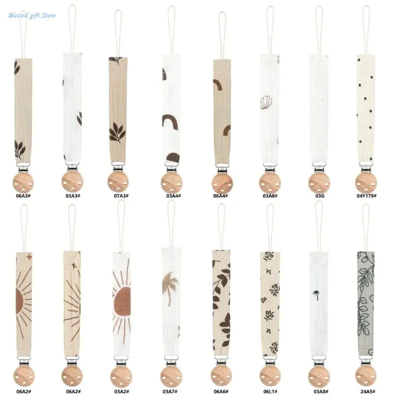 

Деревянный зажим для соски, хлопковая подвесная веревка, прорезыватель, подвеска, соска, анти-потерянный ремешок