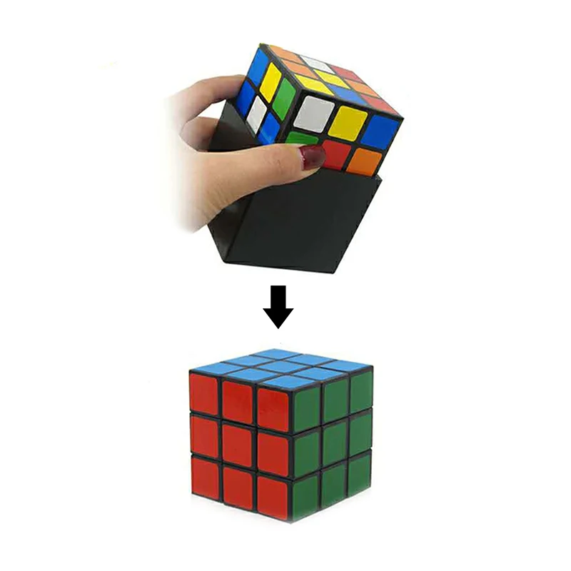 1 Set Triple Cube Magic Tricks, Instant Restore, Close Up Props, Magician, Gimmick, Toys, Children,Professional, Stage,Magia