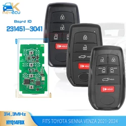 KEYECU 231451-3041,HYQ14FBX Smart Remote Key Fob 314.3MHz for Toyota Sienna Venza Tacoma Tundra 2021-2024,for BZ4X 2023 2024