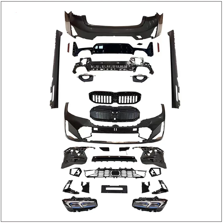 Car Body Kit  Bumper Head Light Front Grille Full Set Faceflit For BMW G20 3 Series Lci 2019-2022 Upgrade to  2023