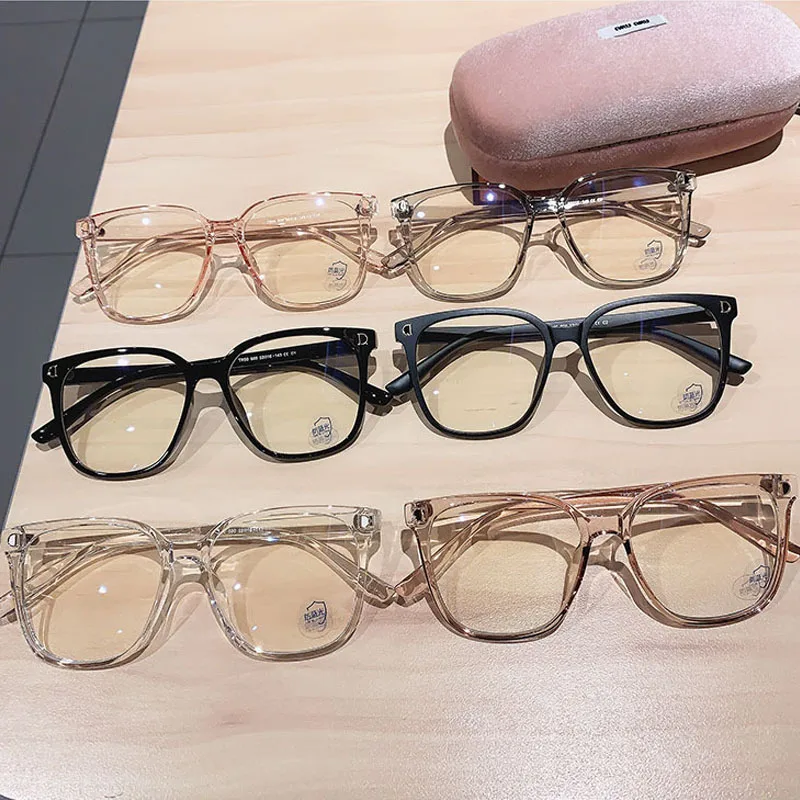 Luxury Brand Anti-Blue Light Myopia Glasses Women Men Eyewear Eye Protective Computer Eyeglasses Diopter 0 -1.0 -1.5 To -6.0