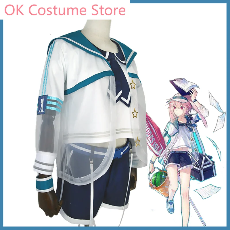 Arknights Ansel Swimsuit Cosplay Costume Cos Game Anime Party Uniform Hallowen Play Role Clothes Clothing