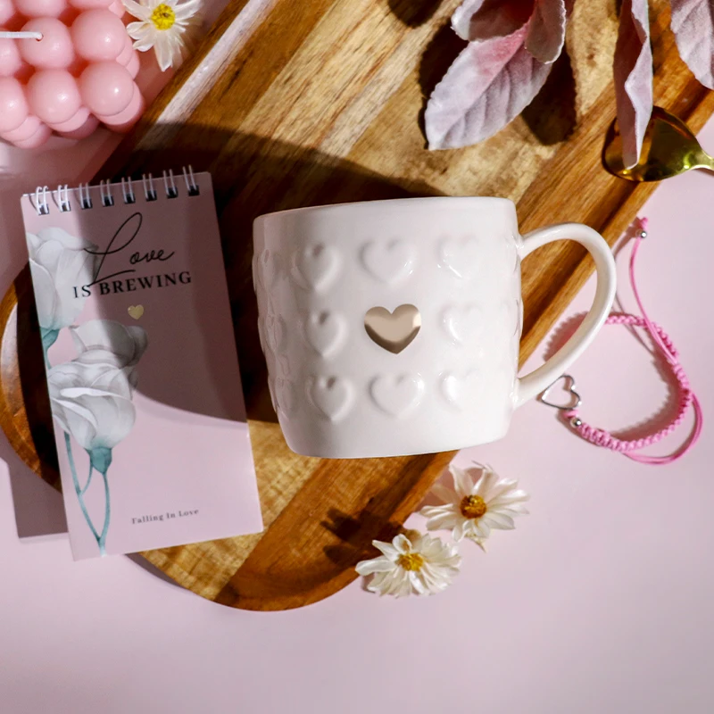 هدايا زفاف مدروسة هدايا عيد الحب للنساء 370 مللي كوب قهوة سوار المفكرة مجموعات هدية رومانسية فريدة لها #3