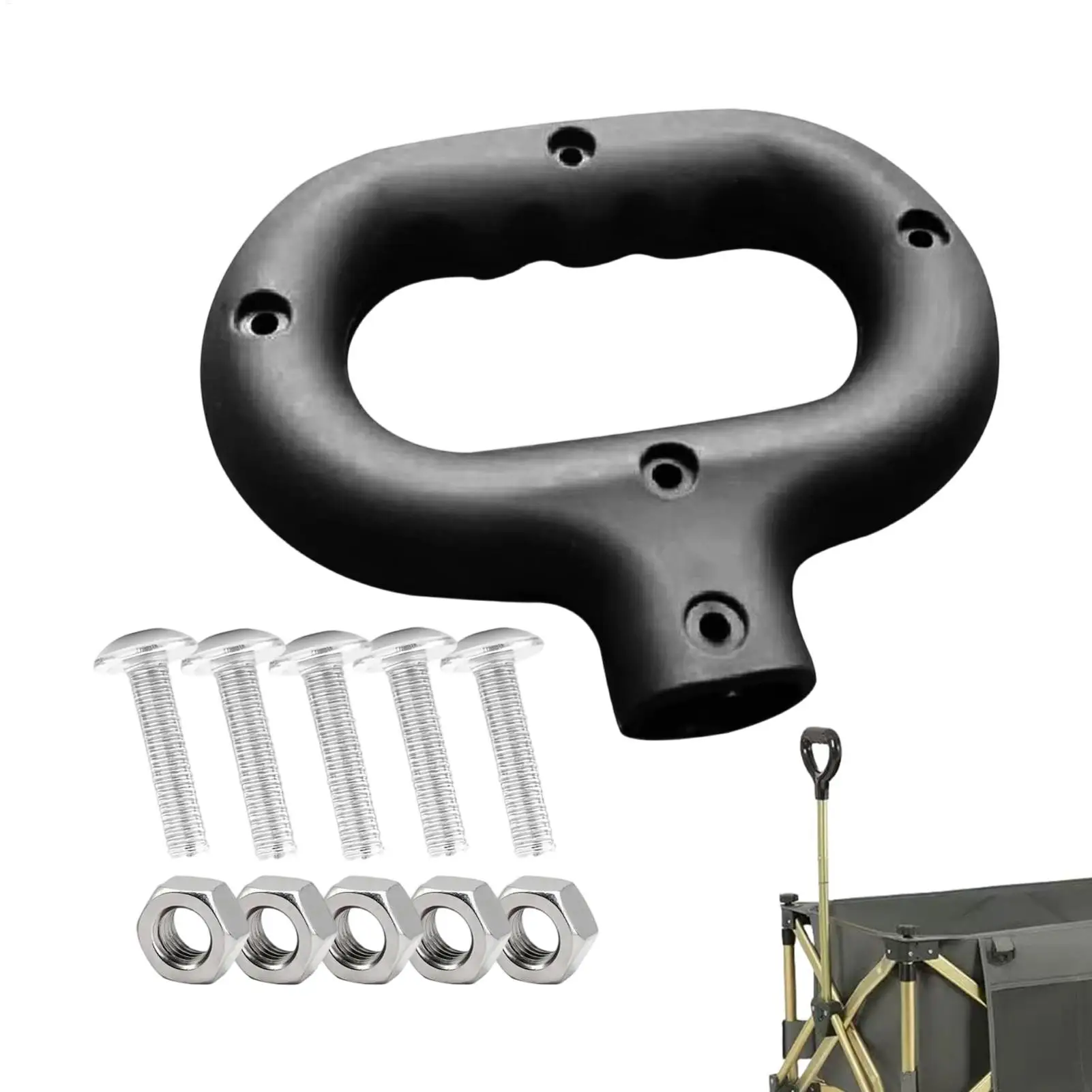 Trolley Handle Replacement Trolley Replacement Part Beach Cart Push Handle for Camping Garden Outdoor Beach Shopping Picnic Park