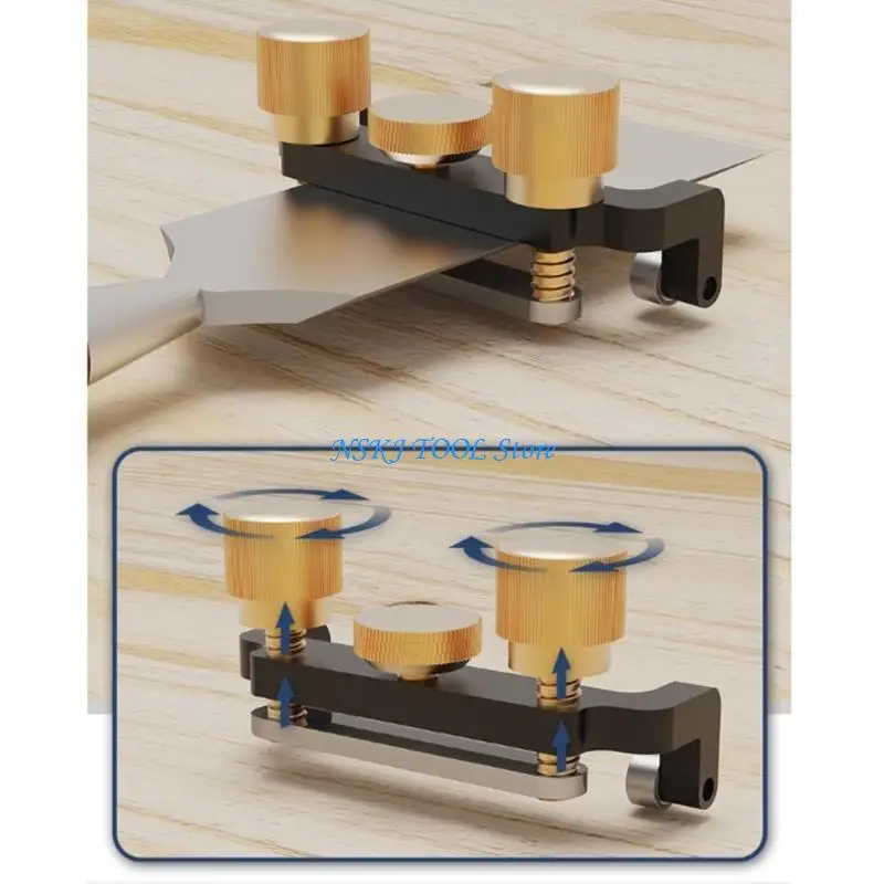 

L8RC Mini Portable Sharpener Manual Sharpening Cutter Adjustable Height Woodworking Planer Leather Cutter Tool
