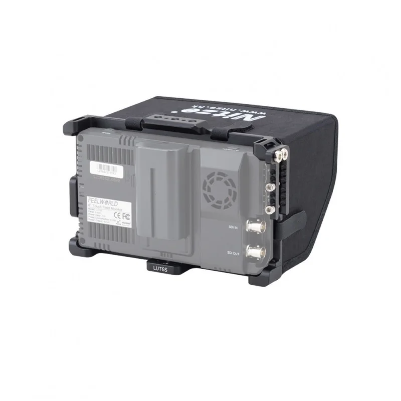 NITZE MONITOR CAGE WITH SUNHOOD FOR FEELWORLD LUT6 / LUT6S 6" - JTP2-LUT6S