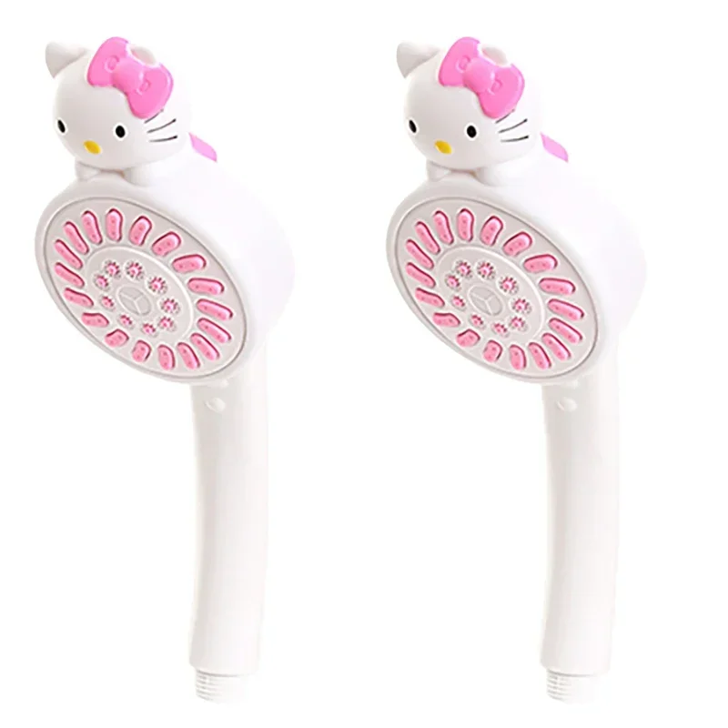 MINISO Anime Kawaii Sanrio Hello Kitty Cartoon Cute Shower Head Bathroom Water Heater Hand-Held Birthday Gift