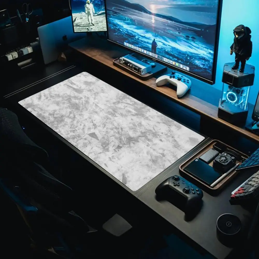 

Gray texture Mouse desk mat Pad Large Gaming Mouse Pad Keyboard Gamer Rubber Anti-wrinkle Non-slip Bottom Desk Mat