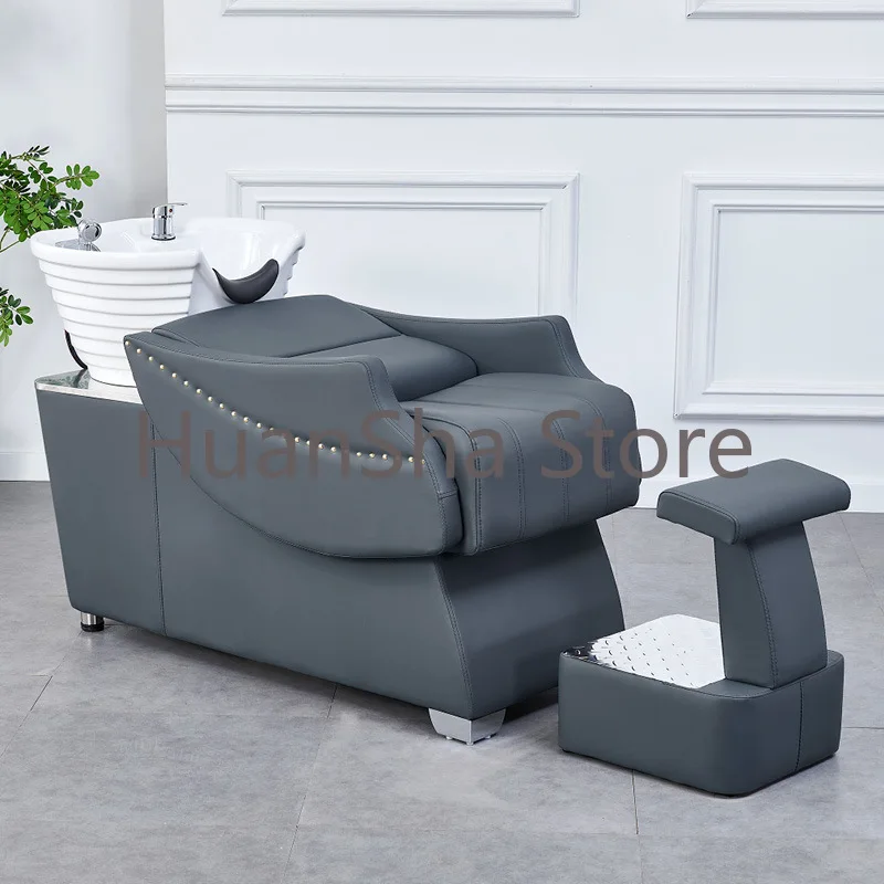 

Hairdressing Stylist Shampoo Chair Beauty Head Spa Barber Shaving Shampoo Chair Treatment Chaise Coiffure Salon Furniture LJ50SC