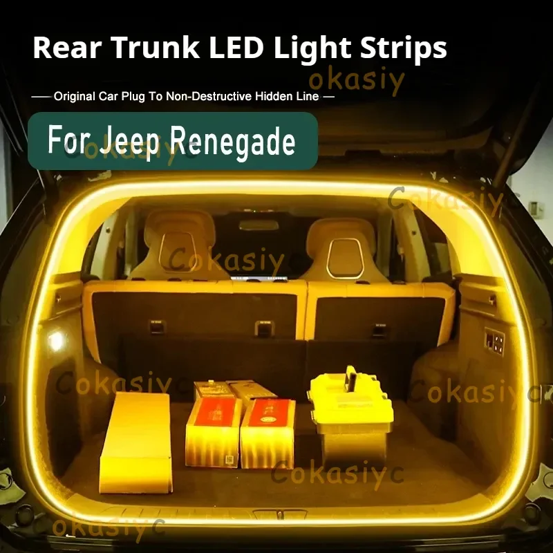 

Rear Trunk LED Light Bar Strips Trunk Interior Decorative Lamp Strip Fit For Jeep Renegade Auto Interior Accessories