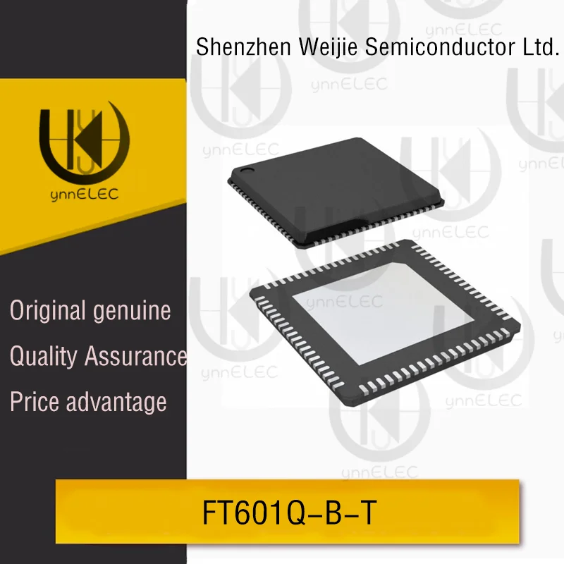 

Original FT601Q-B-T USB 3.0 to FIFO Bridge | 5Gbps SuperSpeed | QFN-76-EP (9x9mm)