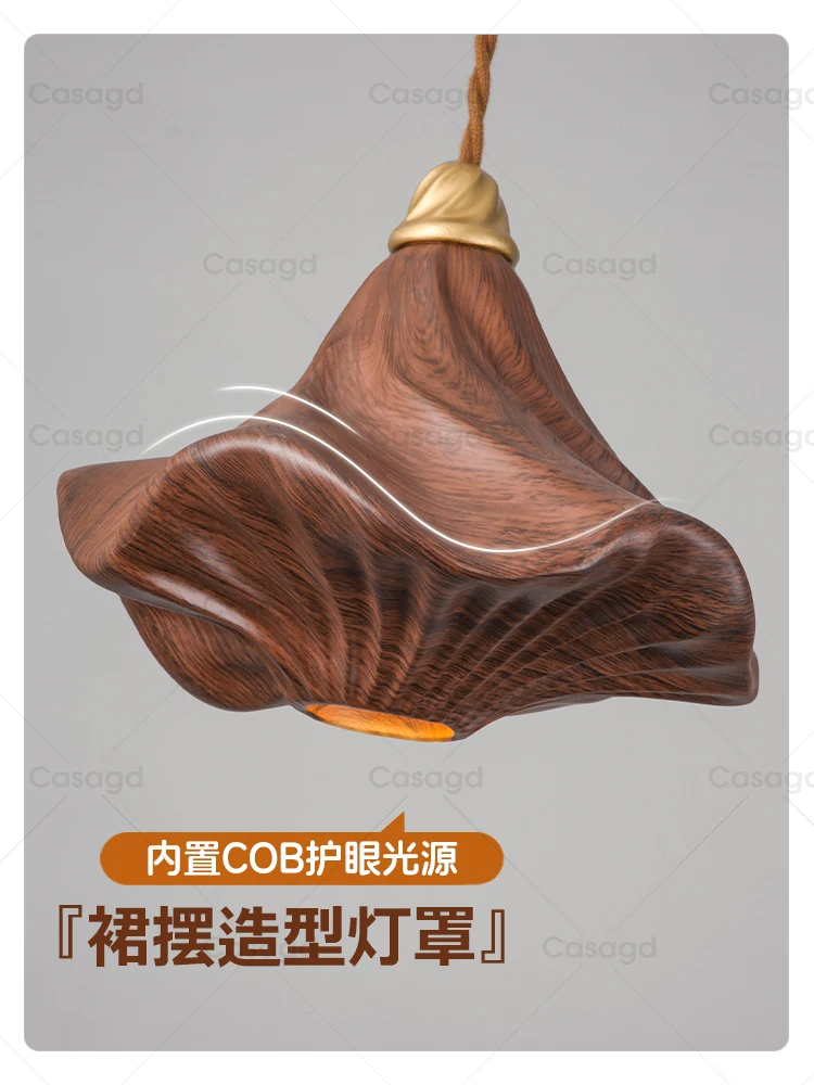 مصباح معلق على الطراز العتيق من الراتنج الحديدي، مصباح معلق لحماية العين في المدخل، مصباح معلق بجانب السرير لغرفة النوم