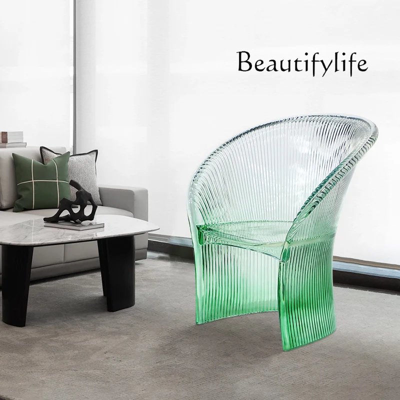 

Lobby negotiation Reception area Leisure chair Tea room Guest restaurant Light luxury chair Transparent resin chair