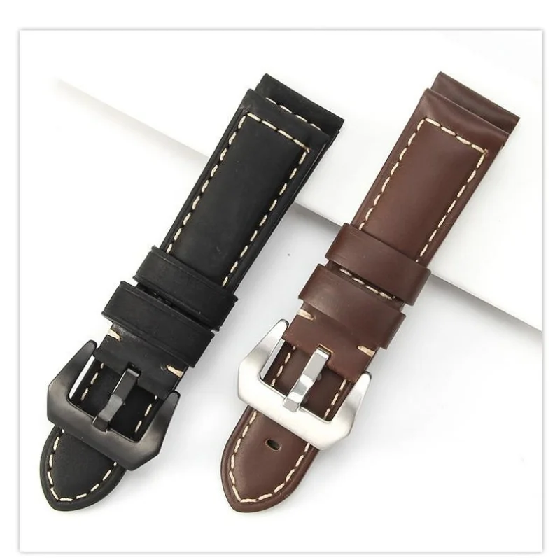 For Panerai PAM111 441 Frosted Crazy Horse Leather Watch Band Genuine leather watch strap 18/20/22/24mm Soft waterproof bracelet