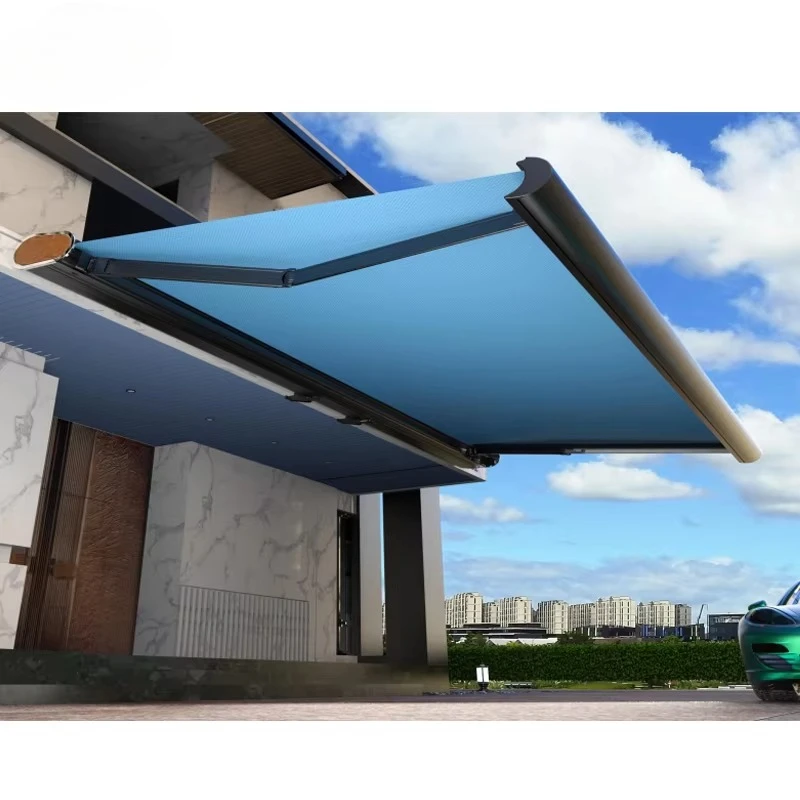 

Full box retractable awning hot sale balcony garden electric remote control outdoor waterproof waterproof