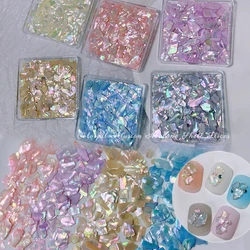 Fantasy Shell slices Nail Decorations Fine Polishing Colour Ultra Thin Aurora Natural Shell Sequins Nails Design 3D Accessories