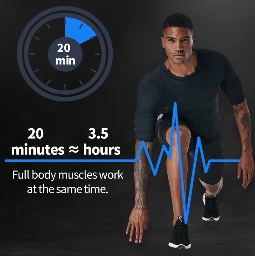 Wireless Slimming Passive Workout Fitness Clothes for Muscle Recovery Through Electrical Stimulation