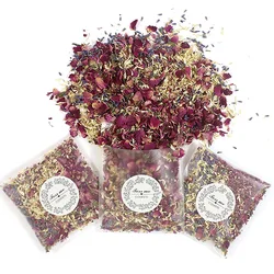 Confeti Natural para boda, flor seca, pรฉtalos de rosa, decoraciรณn de fiesta de cumpleaรฑos, regalo de San Valentรญn DIY
