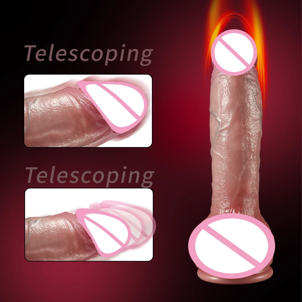 10 inch Long Dildos For Women Automatic Telescopic Machine Super Big Dick Large Realistic Penis Huge Dildo Vibrator Sex Toys