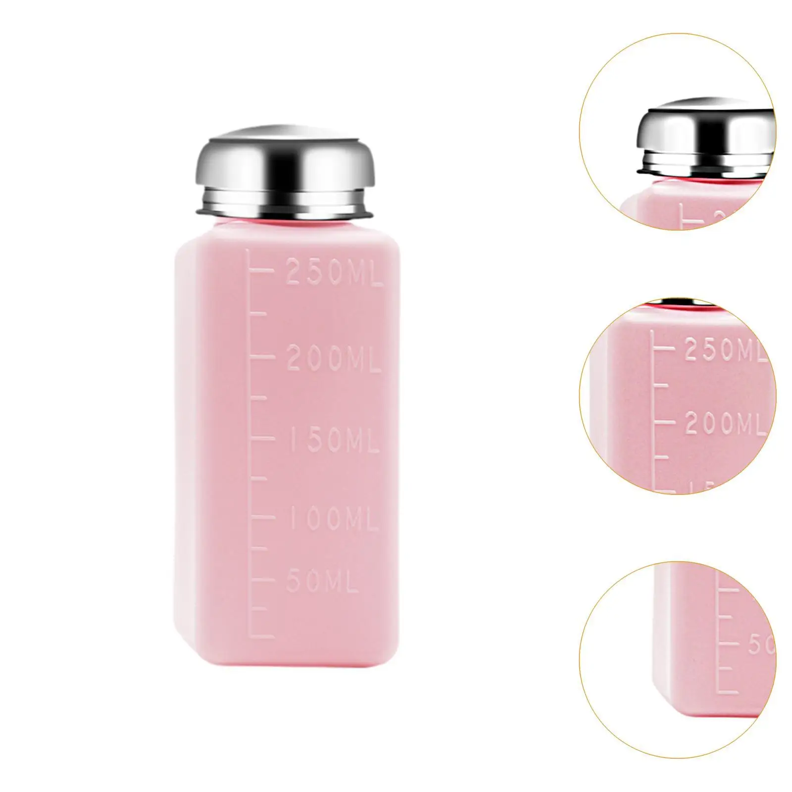 مضخة موزع زجاجة مربعة دفع للأسفل موزع سائل قابل لإعادة الاستخدام مانعة للتسرب للمستحضرات المحمولة متعددة الأغراض إعادة الملء فارغة #5