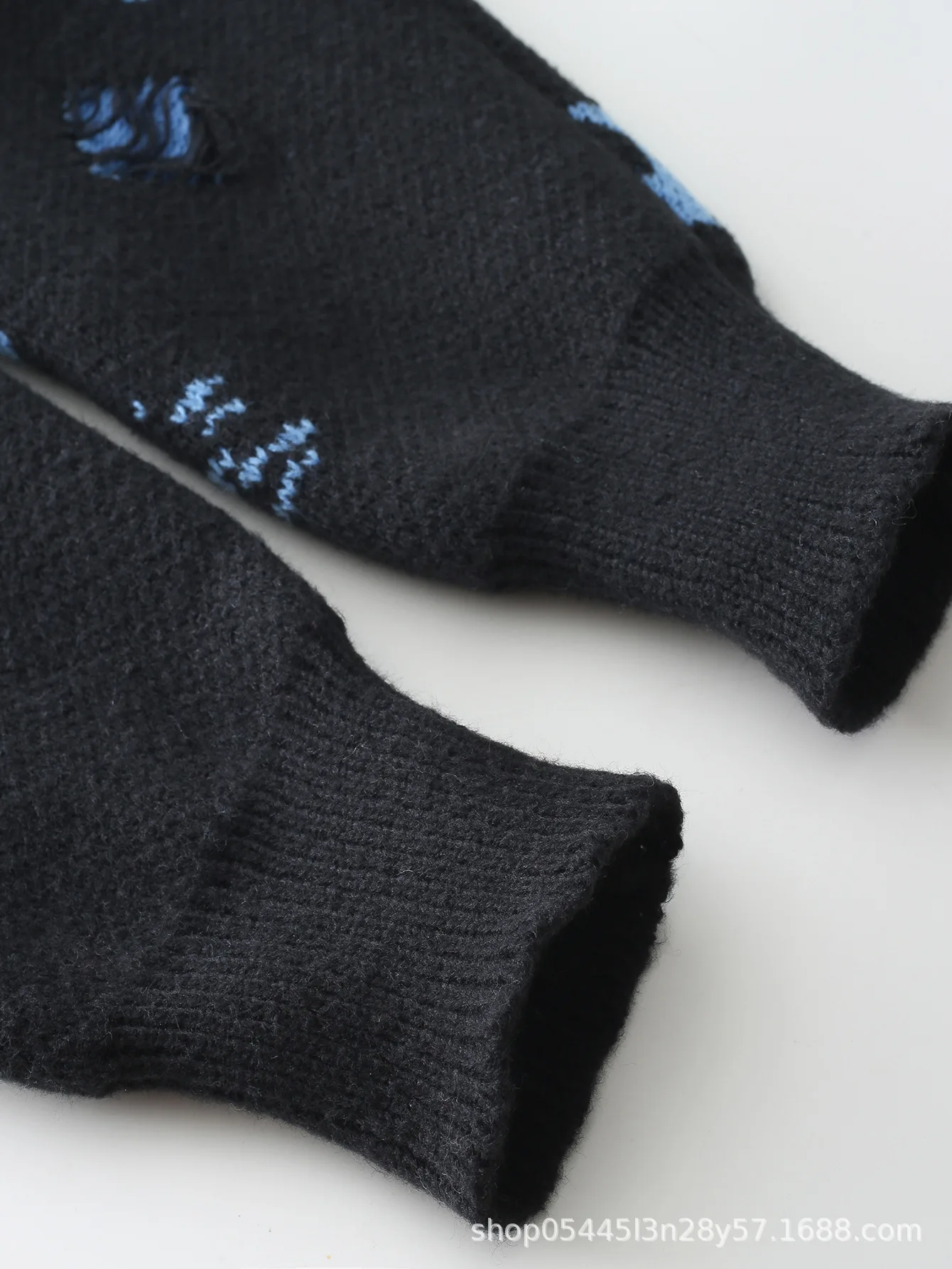 أزياء العلامة التجارية المتناقضة اللون غير النظامية التعادل صبغ تصميم سترة الرجال الرجعية عارضة كسول جولة الرقبة محبوك قاعدة طويلة الأكمام