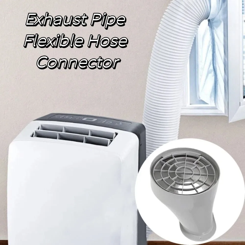 Flat Hose Hose Adapter Vent Tube Coupler Exhaust Hose Adapter Portable Exhaust Nozzle Air Conditioning Hose Adapter