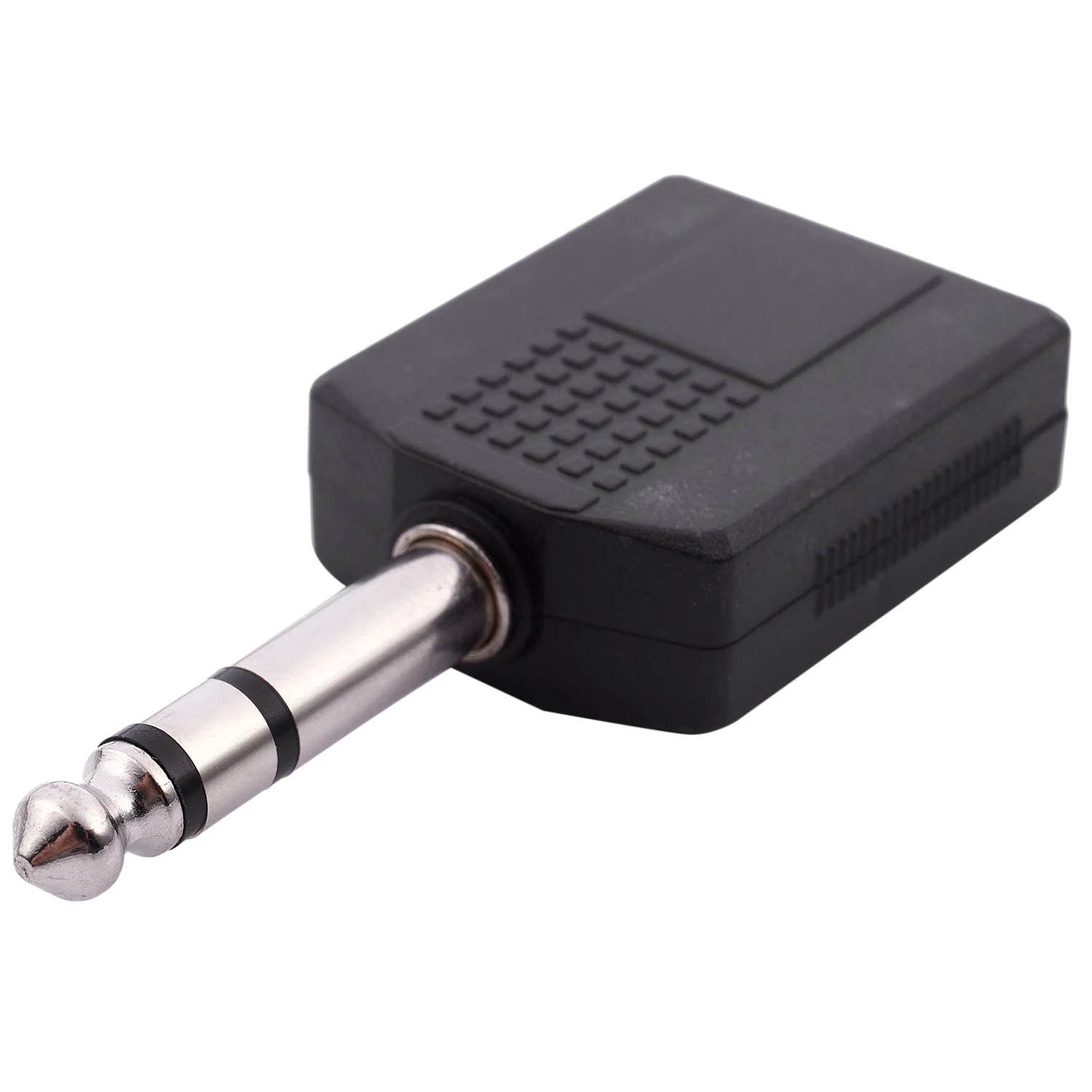 Conector macho Mono de 6,35mm a hembra Dual de 6,35mm, adaptador divisor