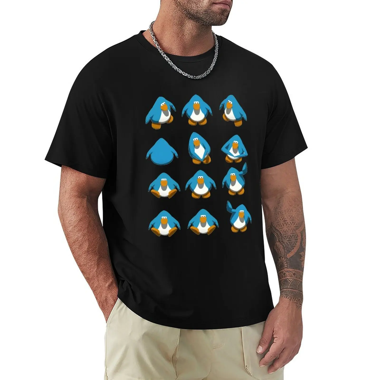 

Club Penguin Default Dance T-Shirt blue archive luxury t-shirt shirts graphic Funny t-shirt shirts men graphic