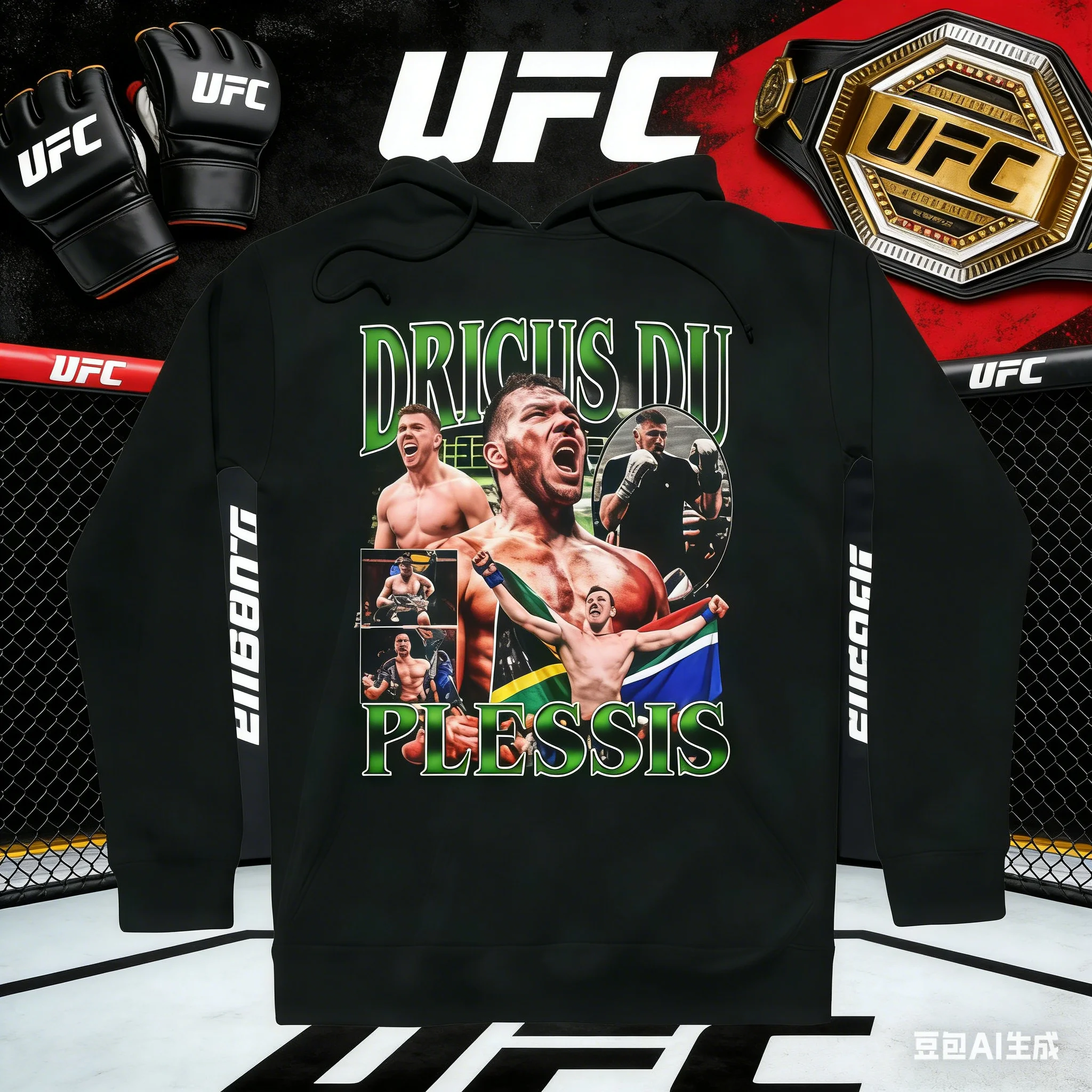 

Худи UFC Darius Duplessis, коллекция Осень/Зима 2026, из чистого хлопка, дышащее, повседневное, модное, унисекс