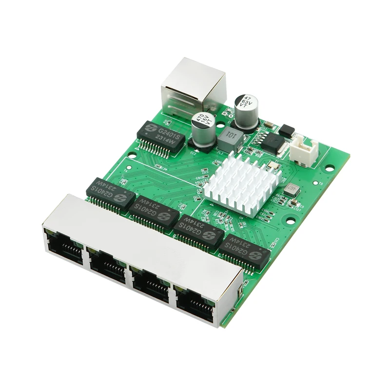 Industrial-Grade 5-Port Full Gigabit Ethernet Switch Module 4+1 Network Communication Data Transmission Board High Switches