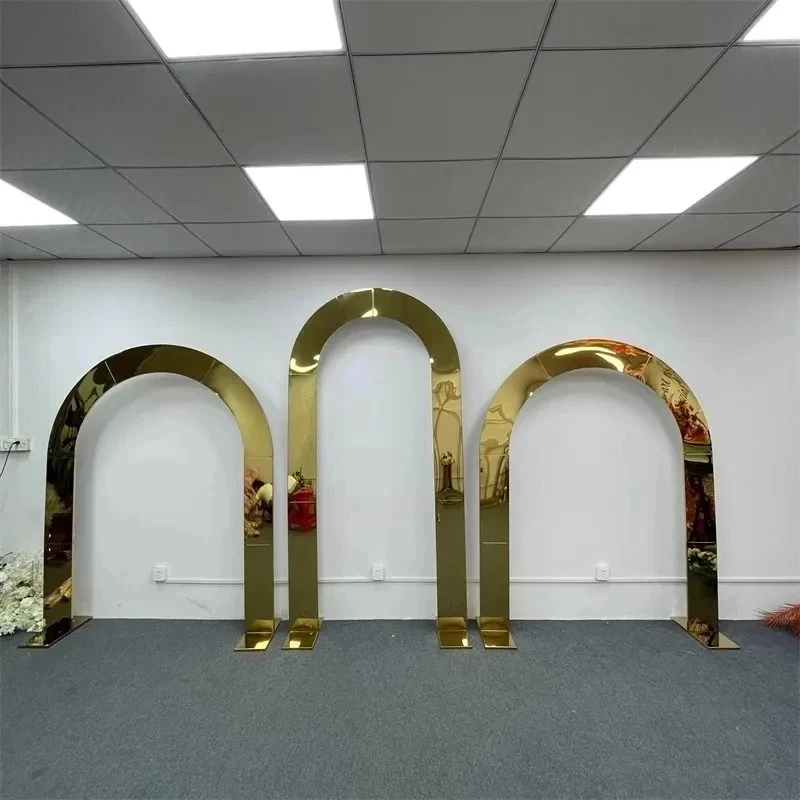 

Irregular Shape Stand Decoration, Wedding Backdrop, Stainless Steel Background, Birthday Party, Outdoor Arch, 1 Pc, 3Pcs