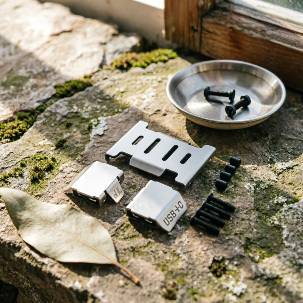 Skid Plate Kit Metal Chassis Guard with Screws Chassis Protection Plate Wear-Resistant Easy to Install for RC Builders, off-Road