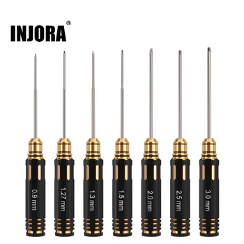 INJORA 0.9/1.27/1.3/1.5/2.0/2.5/3mm 육각 공구 키트 HSS 육각 드라이버 RC 크롤러 자동차 보트 헬리콥터 모델 