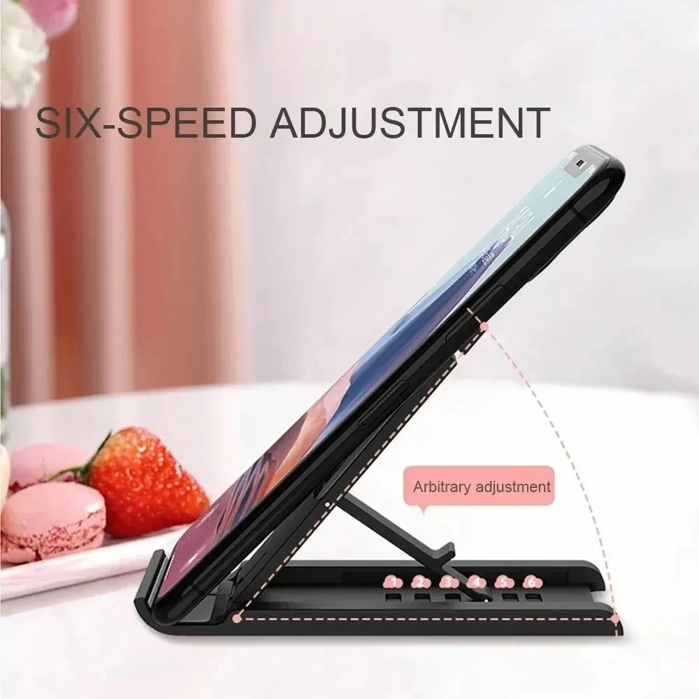 Foldable Desktop Phone Holder Portable Mini Moblie Phone Stand For Xiaomi iPhone Samsung Huawei Smart Phone iPad Tablet Holder