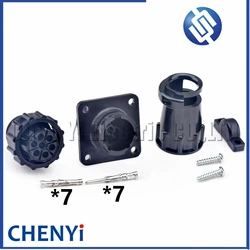 7 Pin male or female circular Automotive Power connector Wire harness plug 211399-1 211401-1 with Pins