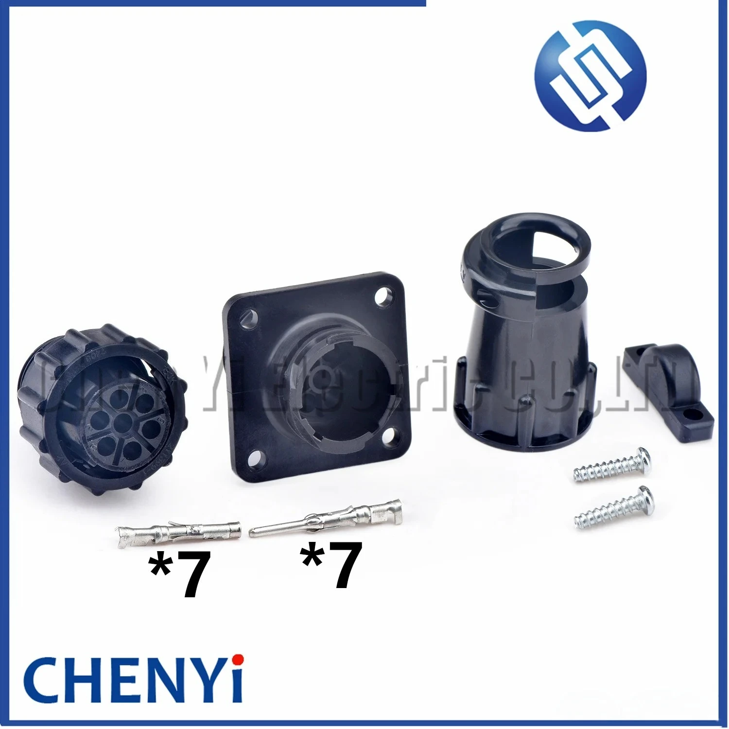 7 Pin male or female circular Automotive Power connector Wire harness plug 211399-1 211401-1 with Pins